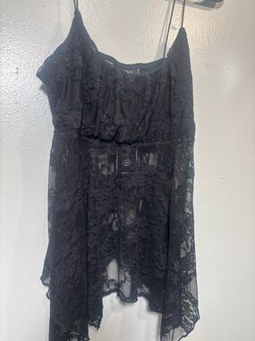 Just Polly New York Black Lace Camisole Tank